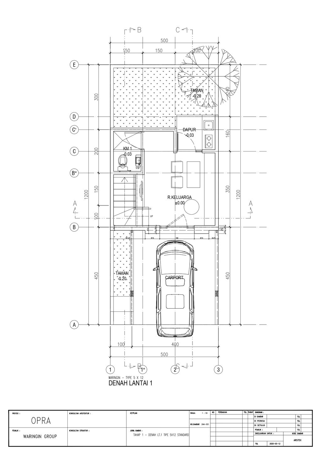 foto denah rumah tipe CLUSTER PALAIS F8-25 perumahan Opra City
