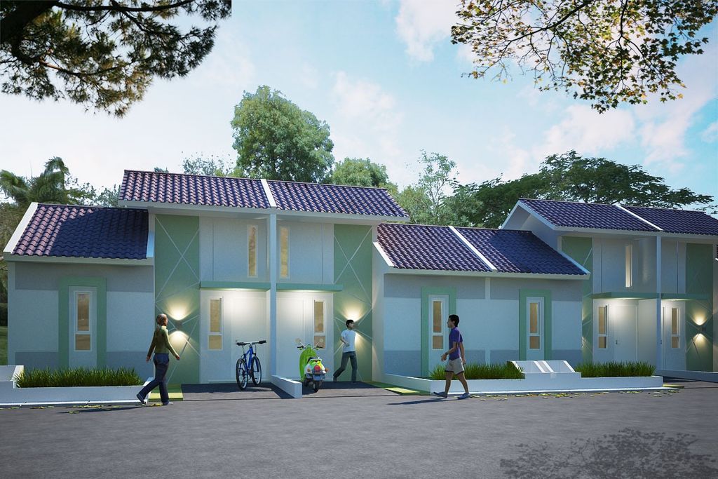 foto tampak rumah tipe 30/60 perumahan BANTEN INDAH PERMAI 4