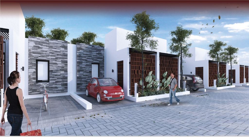 foto tampak rumah tipe LUMINOR perumahan Cluster Agung Indah 2