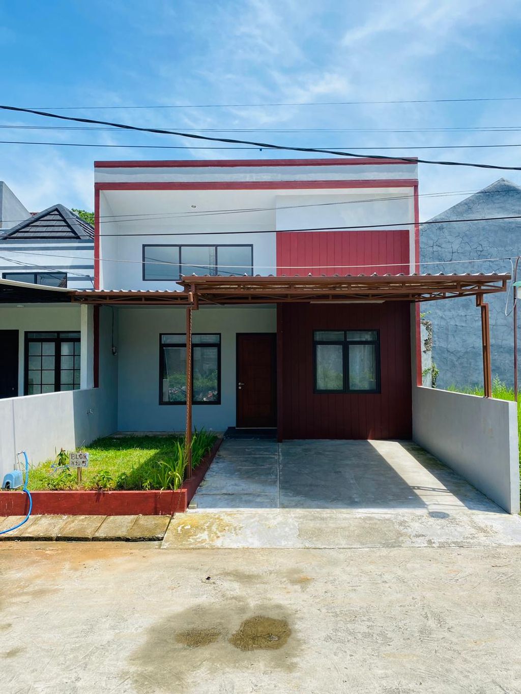 foto tampak rumah tipe 45/98 perumahan CIPTA GRAHA PERMAI