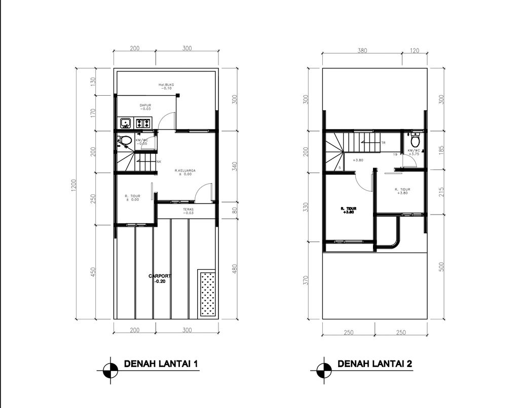 foto denah rumah tipe 43 Compact High Ceiling (3KT) (485) perumahan G-Land Ciwastra Park 2