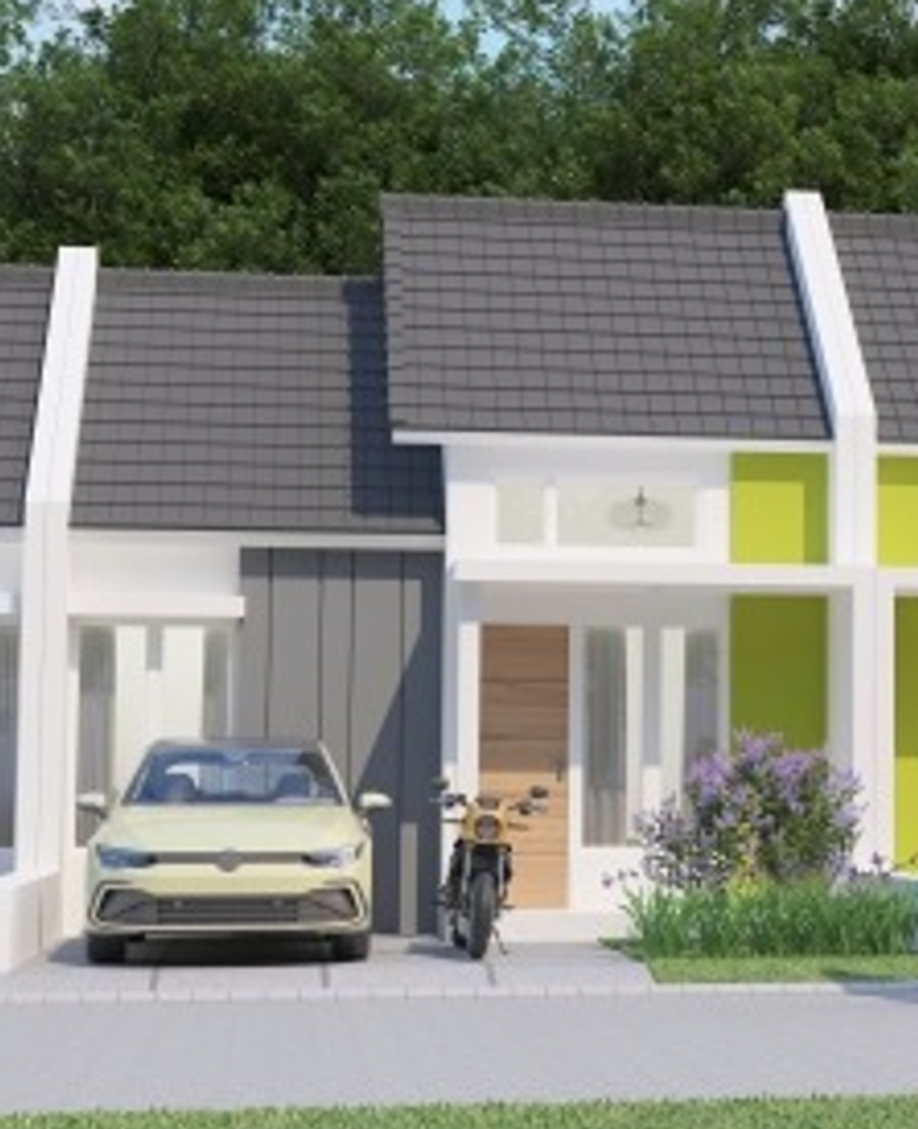 foto tampak rumah tipe 30/60 perumahan MUTIARA BANGIL ASRI