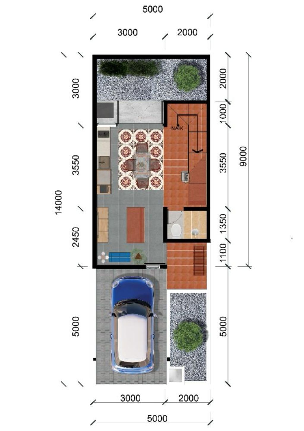 foto denah rumah tipe Citra Loka perumahan Perumahan Malaya