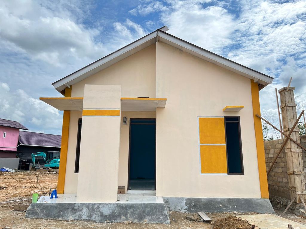 foto tampak rumah tipe 36 perumahan GLOBAL PRIMA RESIDENCE