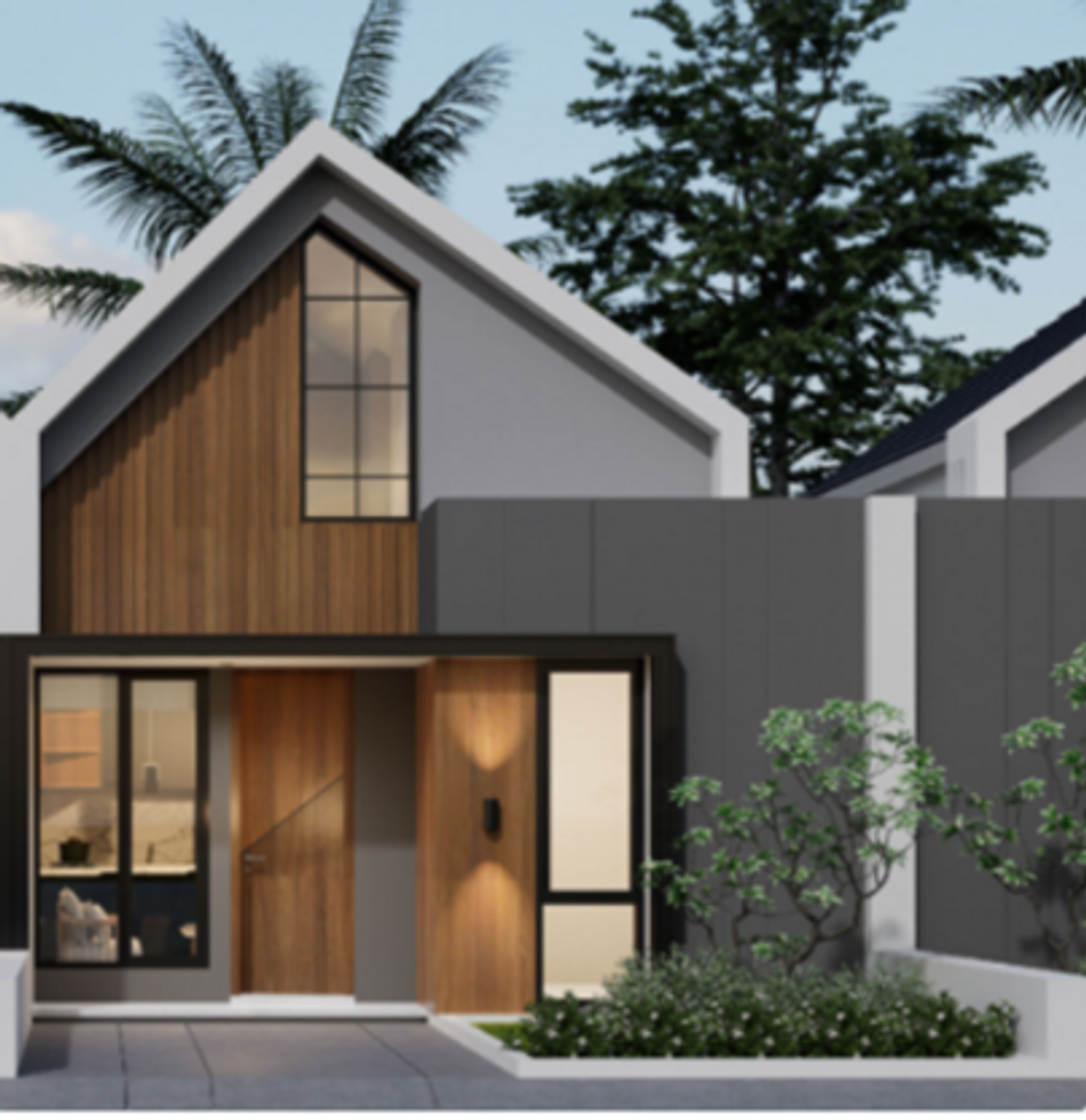 foto tampak rumah tipe BIRKA 30/66 (402.000.000) perumahan HARMONI PARK BEKASI