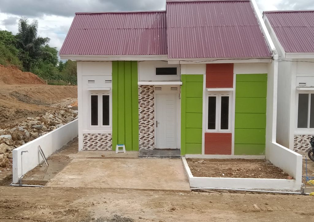 foto tampak rumah tipe 36/80 perumahan SRIKANDI RESIDENCE