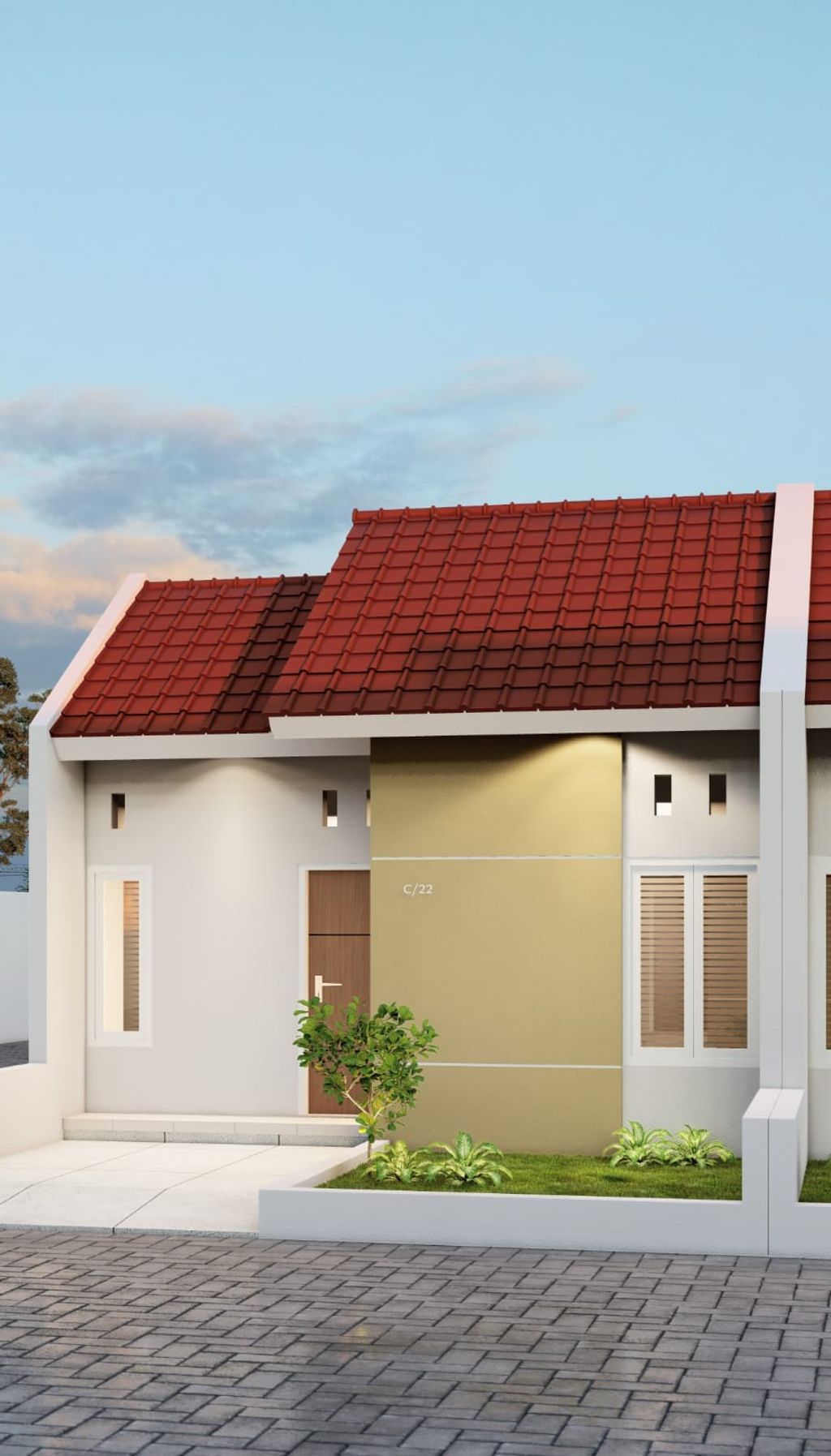 foto tampak rumah tipe 36 perumahan ROYAL PABIAN