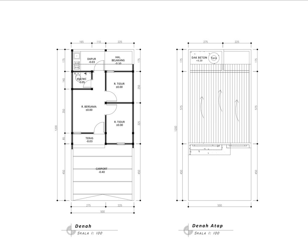 foto denah rumah tipe 30 1 Lantai Landed (326) perumahan G-Land Padalarang Valley