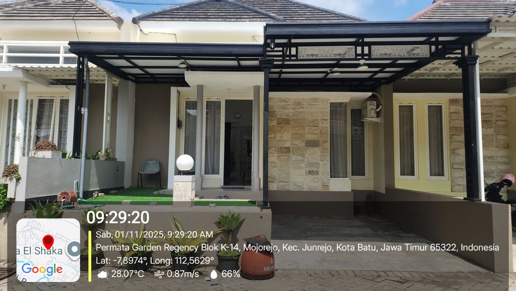 foto tampak rumah tipe K7 PGR perumahan PERMATA REGENCY TAHAP 2