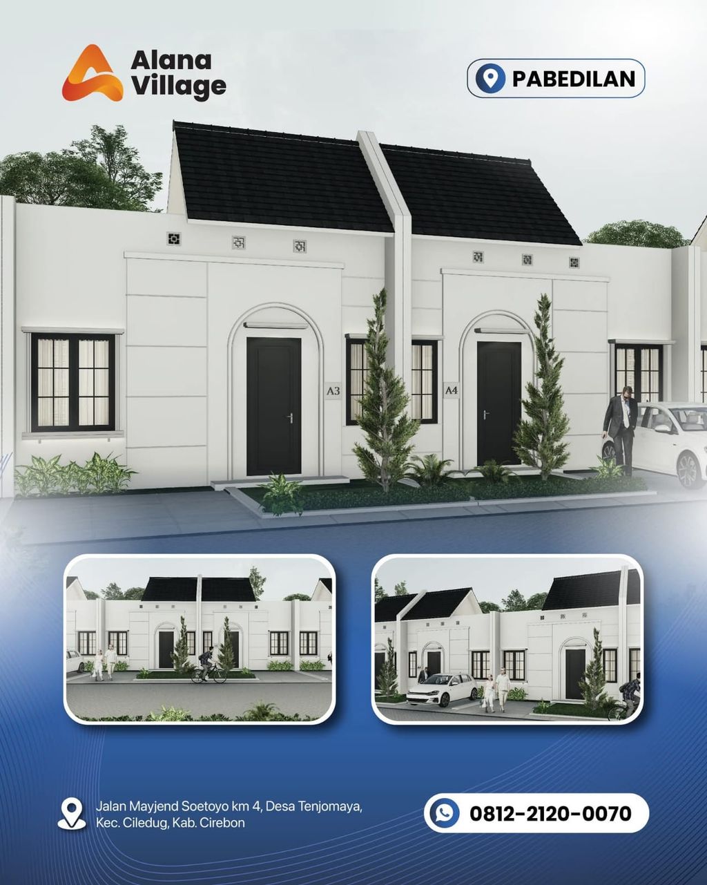 foto tampak rumah tipe ALANA VILLAGE PABEDILAN perumahan ALANA VILLAGE PABEDILAN