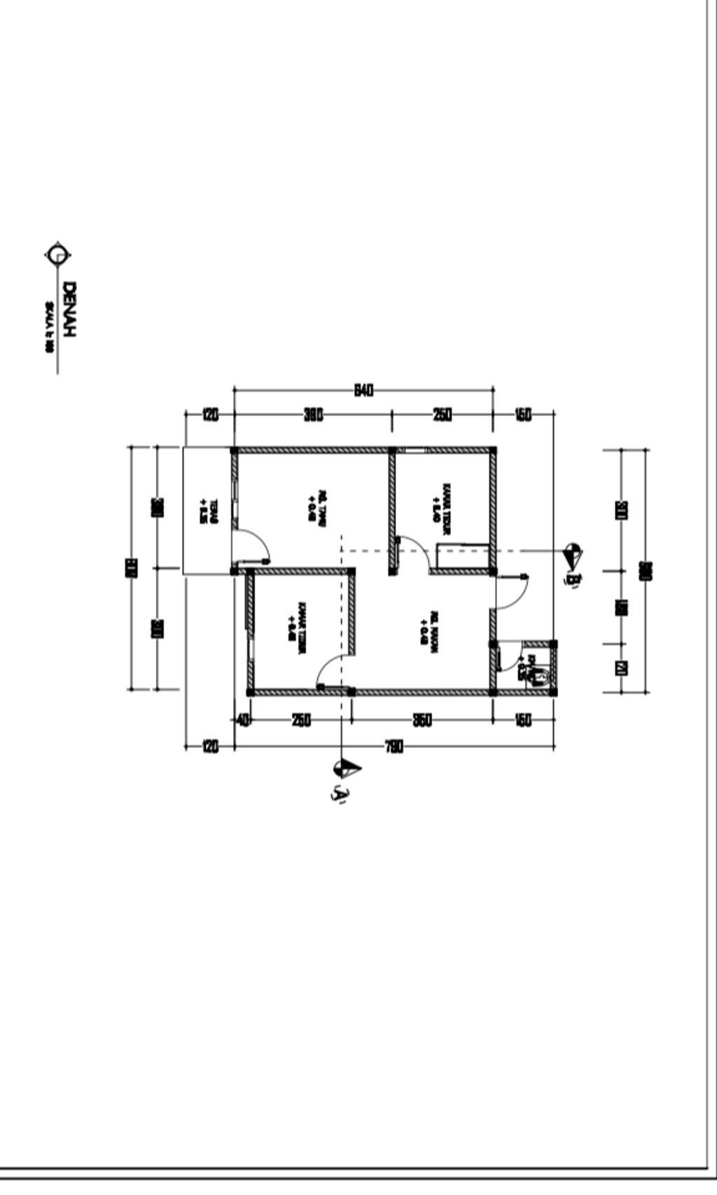 foto denah rumah tipe 36 perumahan GRAHA ARSY SEJAHTERA I
