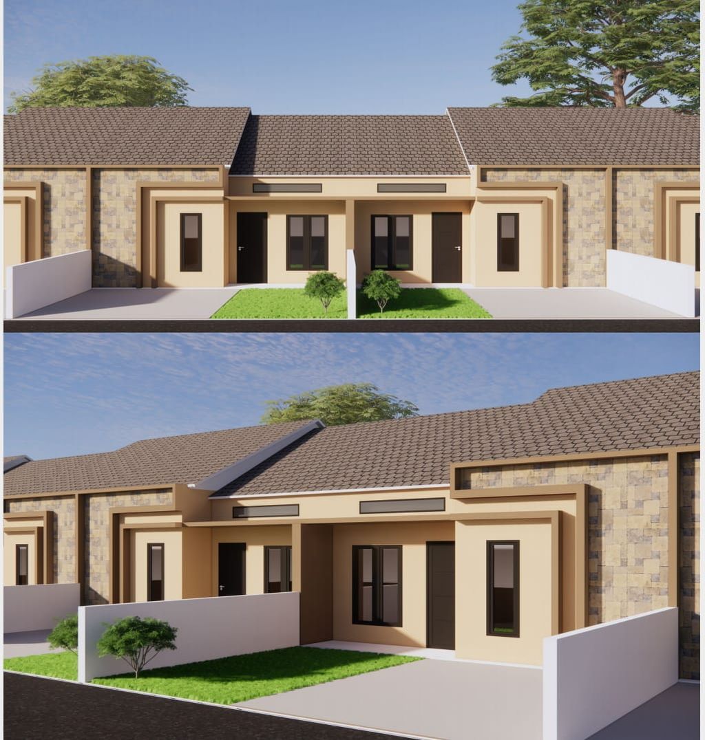 foto tampak rumah tipe 45/72 perumahan BANYUMUKTI RESIDENCE TAHAP 3