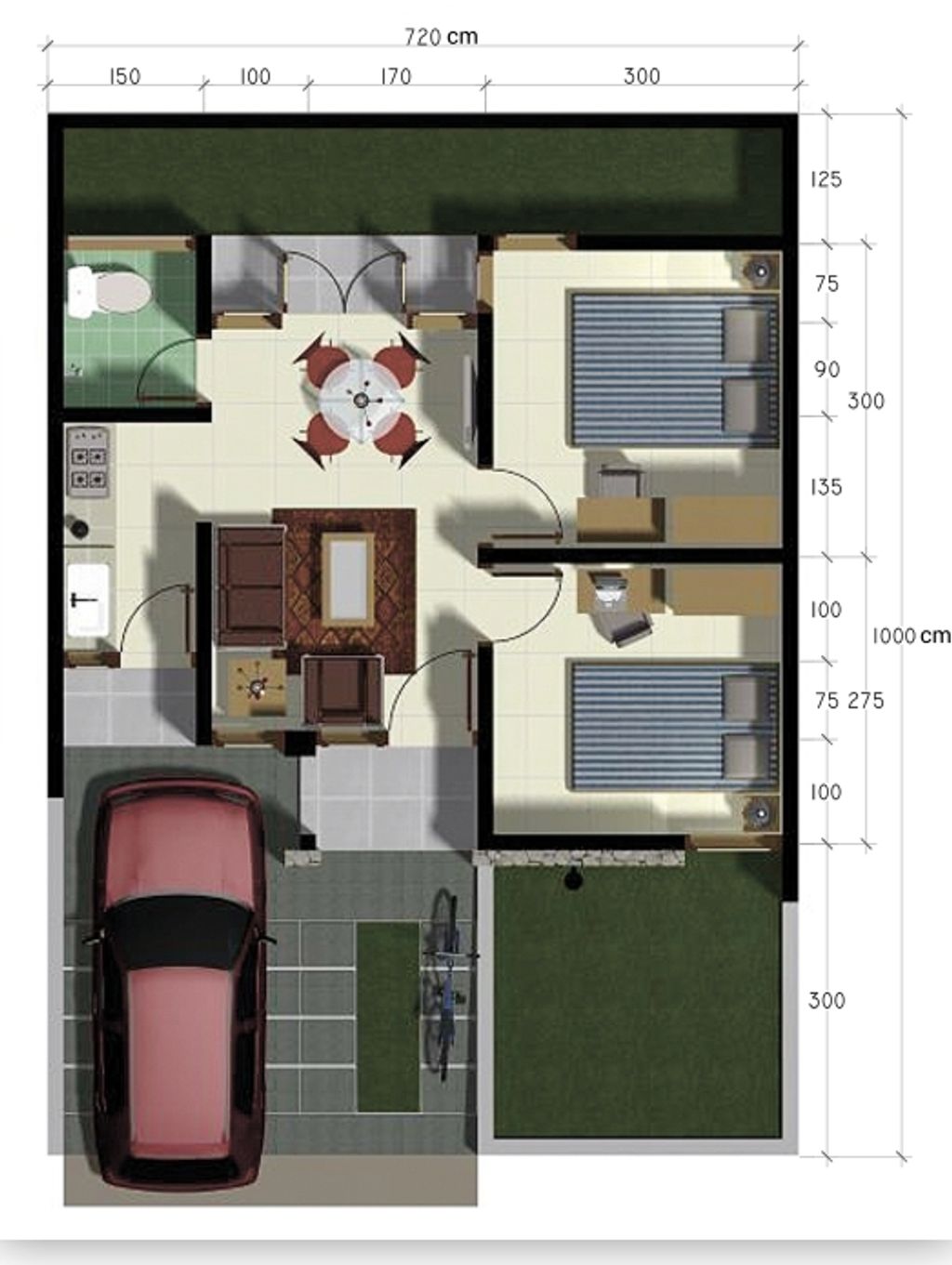 foto denah rumah tipe 29/31 perumahan SERPONG SURADITA RESIDENCE (TAHAP 2)