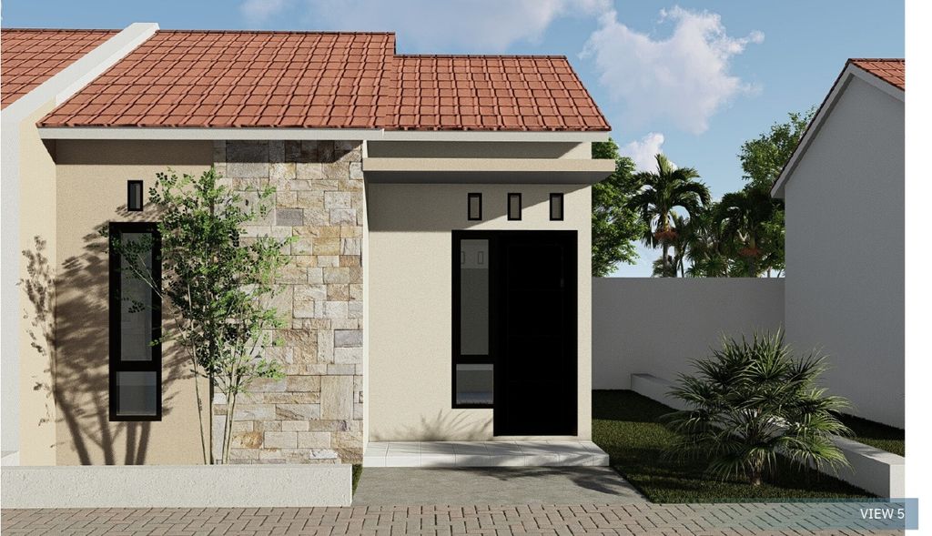 foto tampak rumah tipe 30 perumahan ROYAL ORCHID