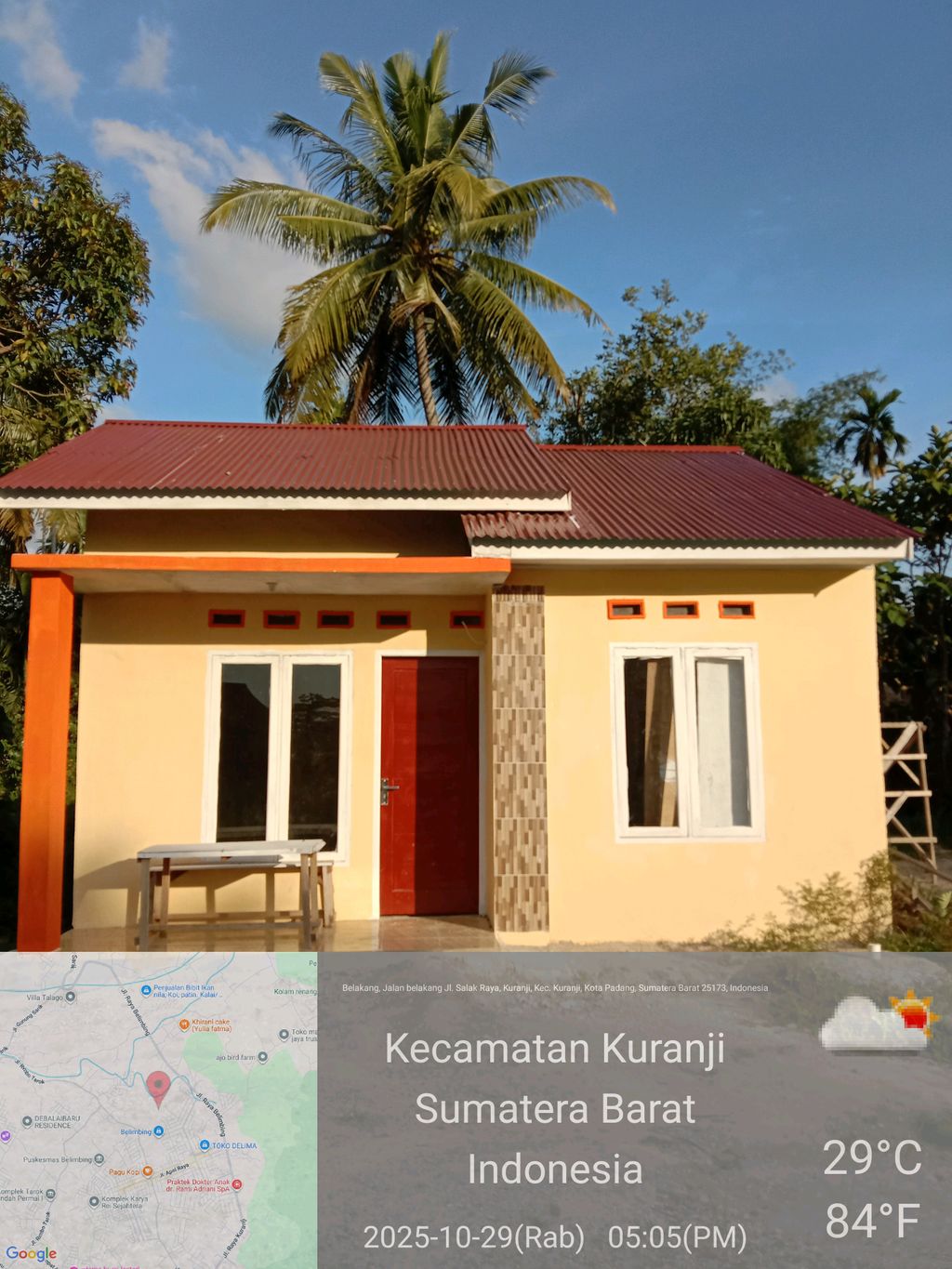 foto tampak rumah tipe 36/107 perumahan Graha Indah VI ( SALAK )