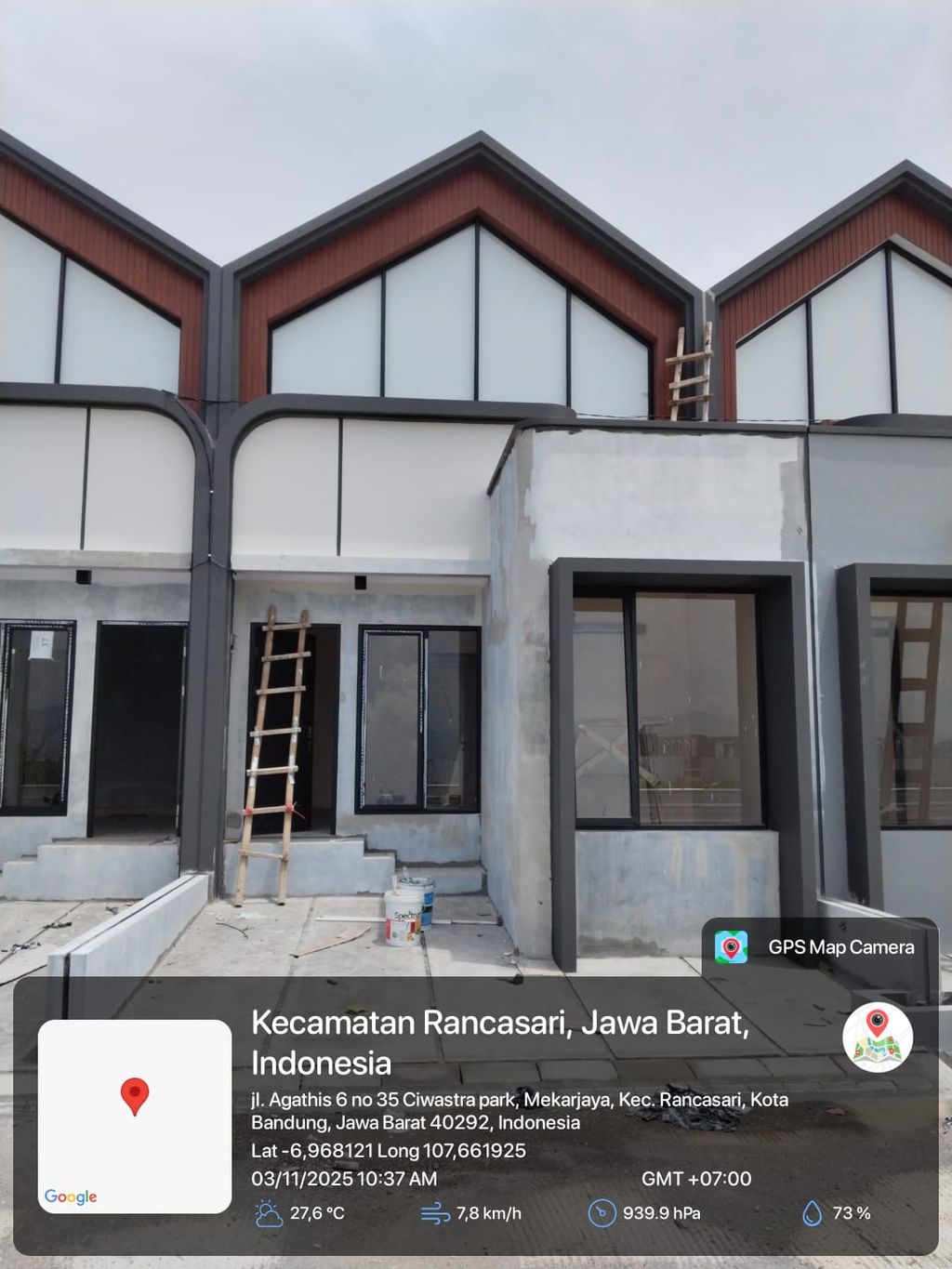 foto tampak rumah tipe 38 1 lantai (378) perumahan G-Land Ciwastra Park 2