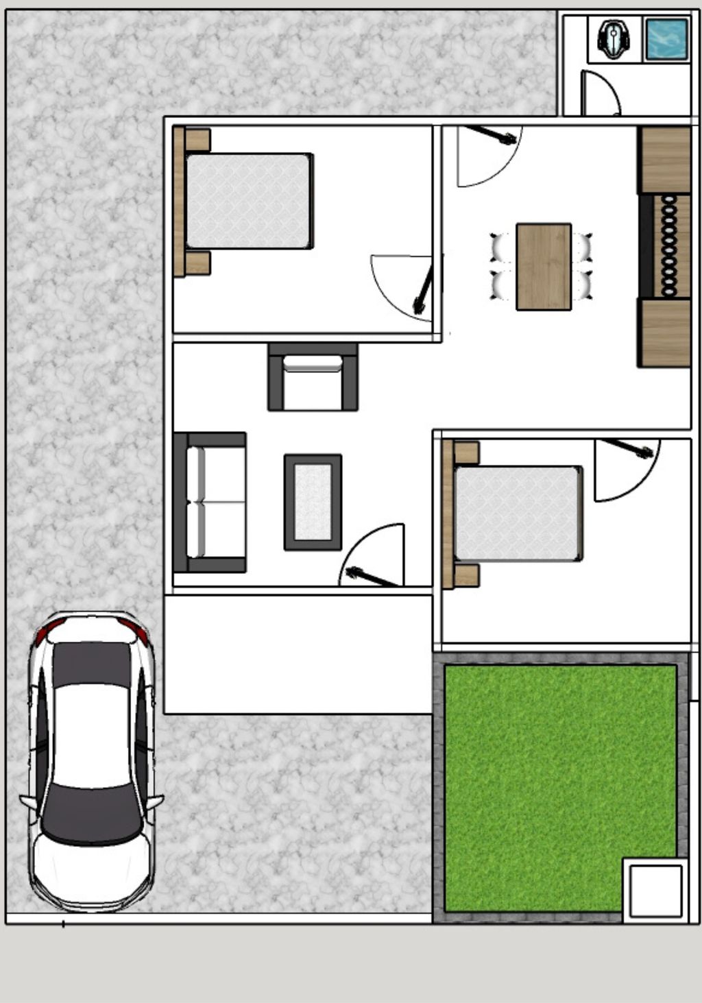 foto denah rumah tipe Limas perumahan Griya Mitra dua