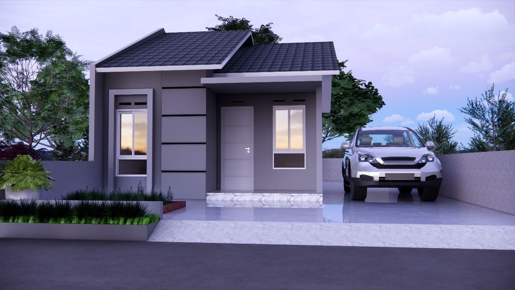 foto tampak rumah tipe - perumahan ALFAATIH RESIDENCE