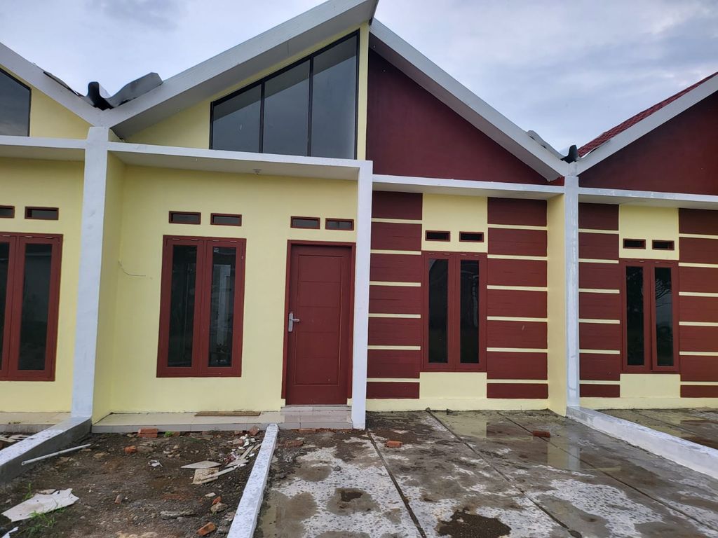 foto tampak rumah tipe 30 perumahan Griya satria pesona gardeni
