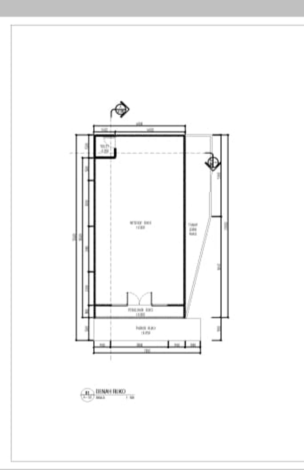 foto denah rumah tipe 72/72 perumahan PURI SAVA WARINGIN KURUNG