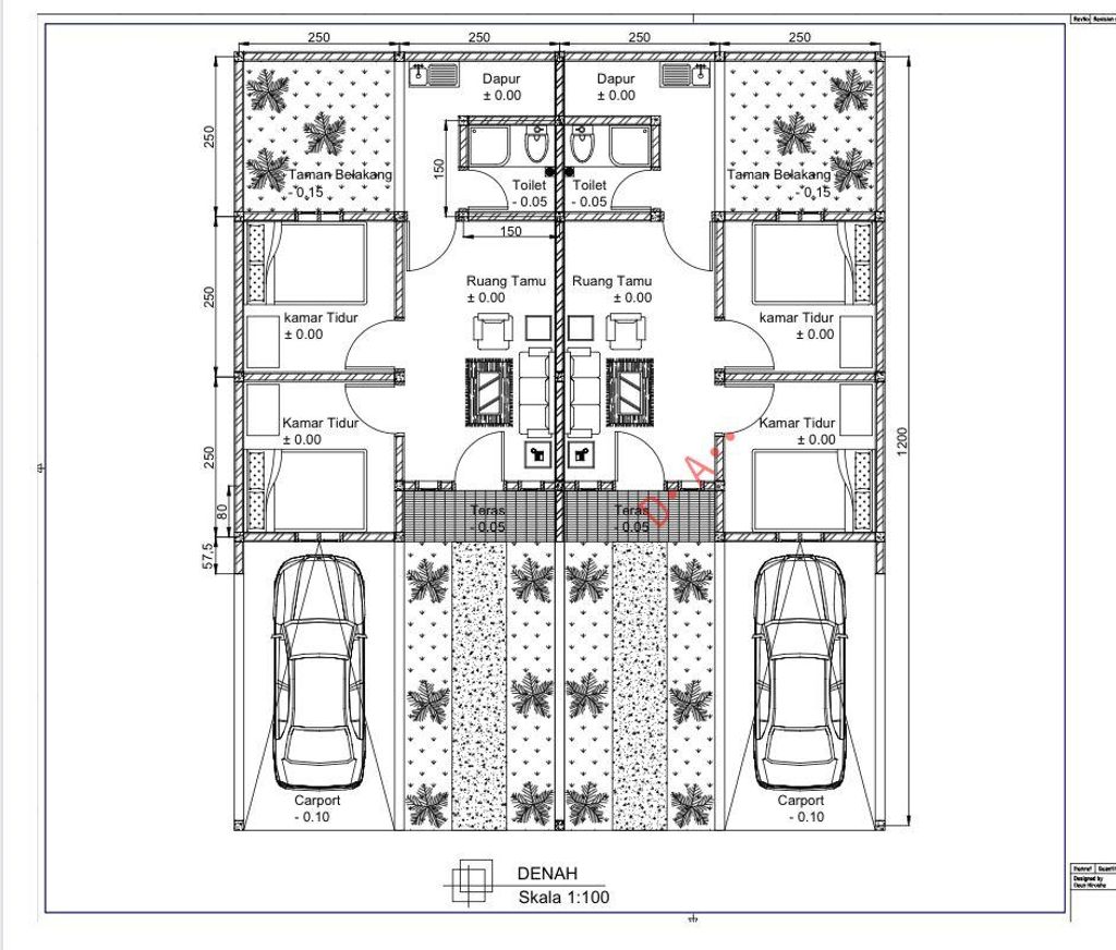 foto denah rumah tipe 30/60 KOMERSIL perumahan Griya Wantilan Residence