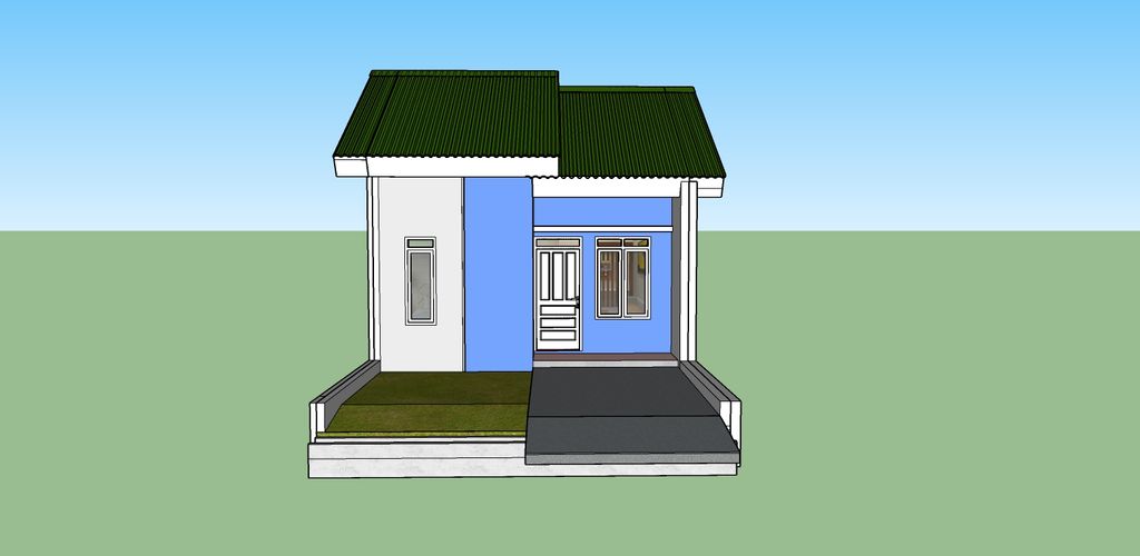 foto tampak rumah tipe 36/72 perumahan BUMI FINDARIA MAS 5