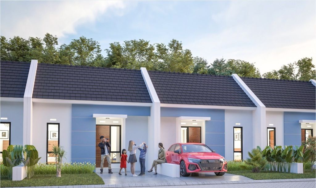 foto tampak rumah tipe 30/60 perumahan PURI SAHABAT