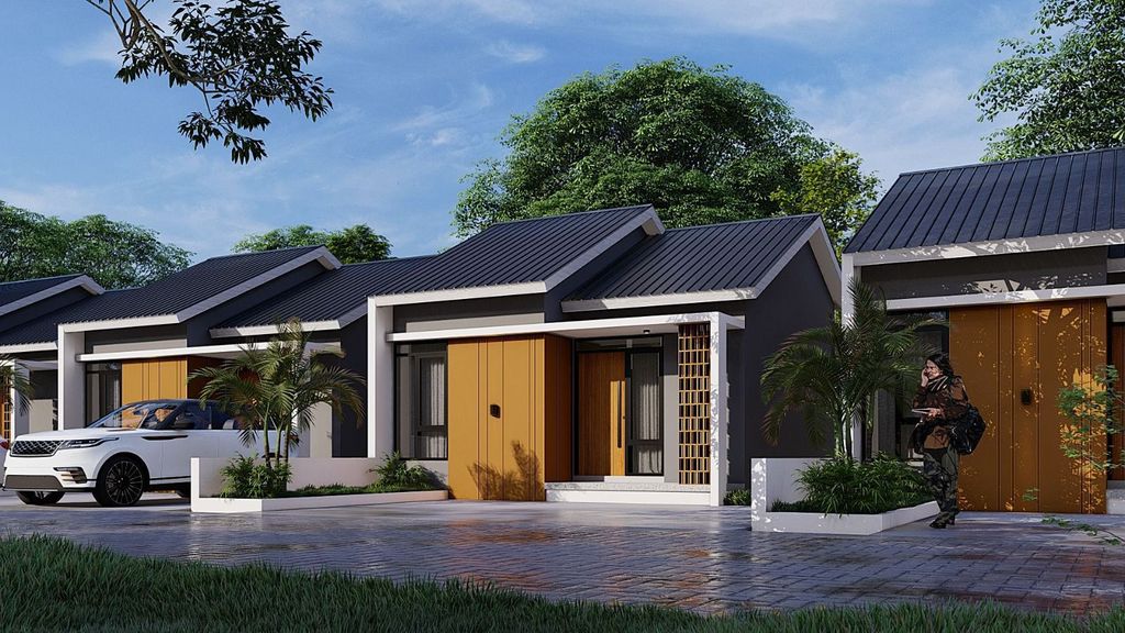 foto tampak rumah tipe 36 perumahan Rajendra Residence II