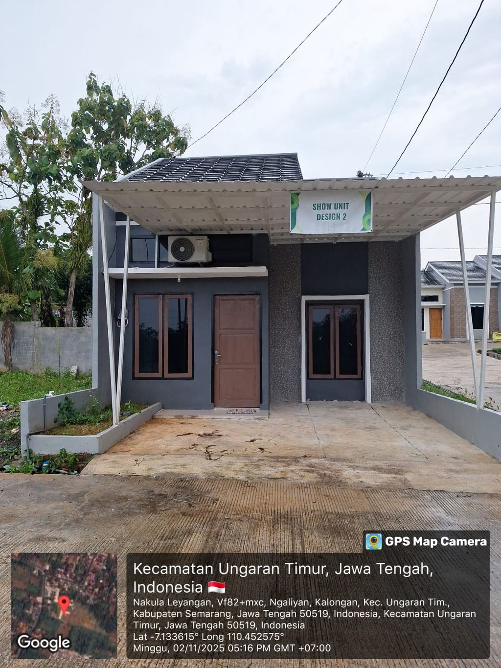 foto tampak rumah tipe 36/62 perumahan BERLIAN VILLAGE 2