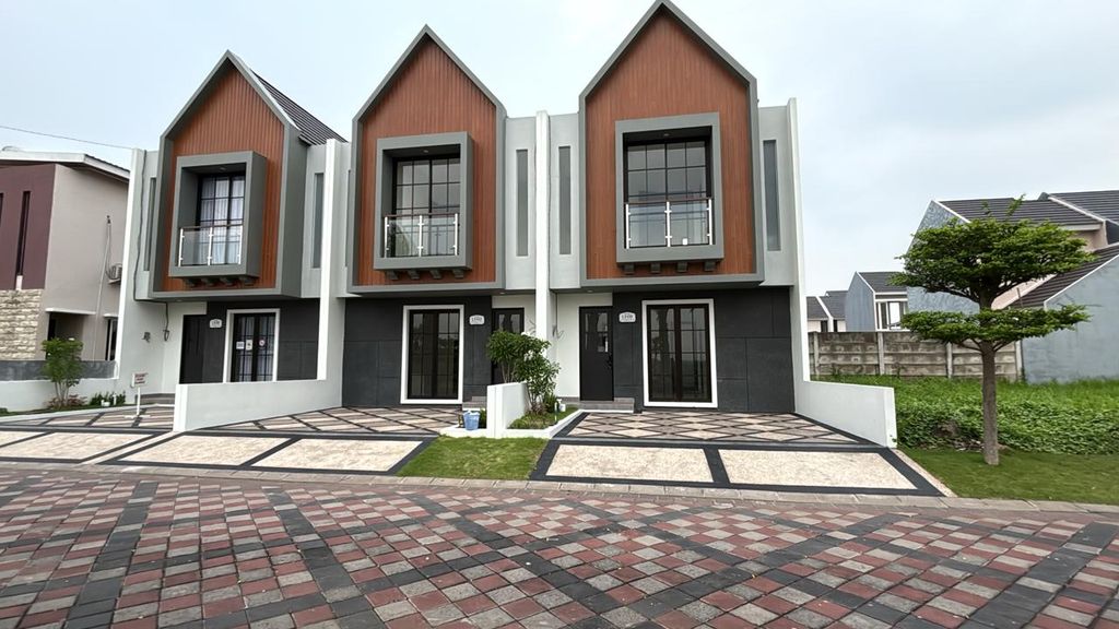 foto tampak rumah tipe NAPOLI perumahan PURI SAFIRA REGENCY