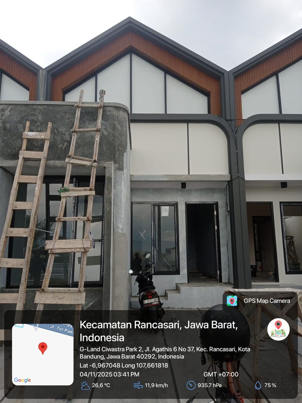 foto tampak rumah tipe 38 1 lantai (365) perumahan G-Land Ciwastra Park 2