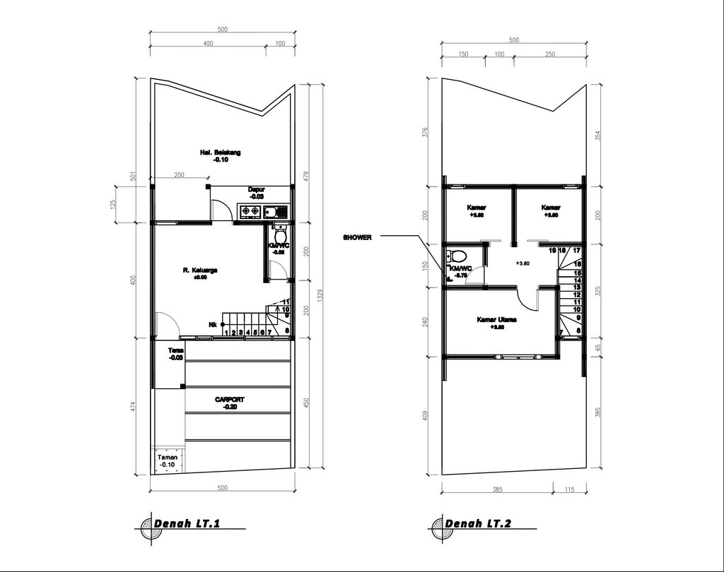 foto denah rumah tipe 50 Compact 3 Kamar HC (526) perumahan Seroja Home Residence 4