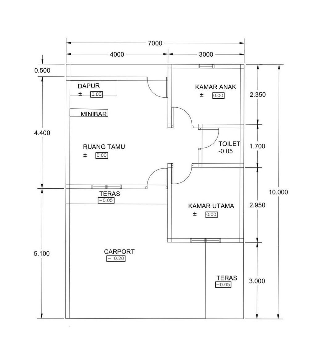 foto denah rumah tipe 40/77 perumahan BERLIAN VILLAGE 2