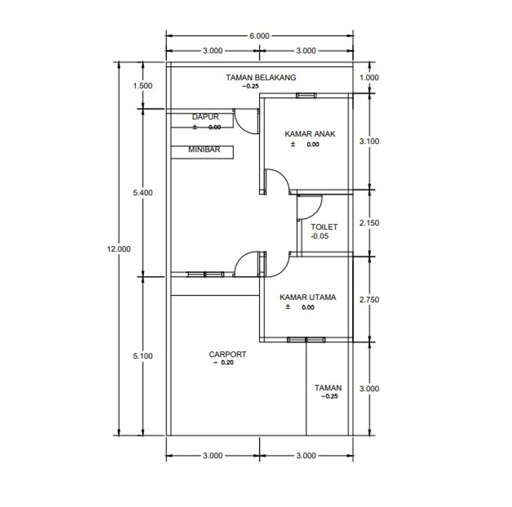 foto denah rumah tipe 40/79 perumahan BERLIAN VILLAGE 2