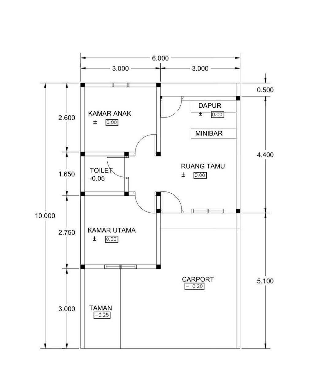 foto denah rumah tipe 40/83 perumahan BERLIAN VILLAGE 2