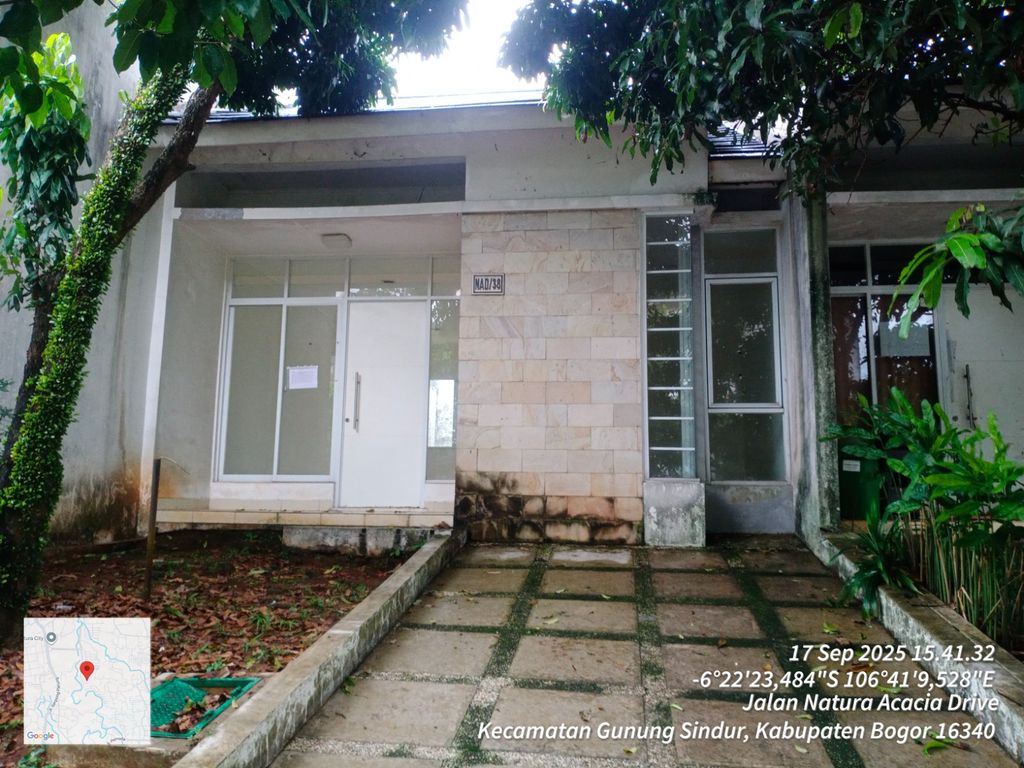 foto tampak rumah tipe NAD-0038 perumahan SERPONG NATURA CITY