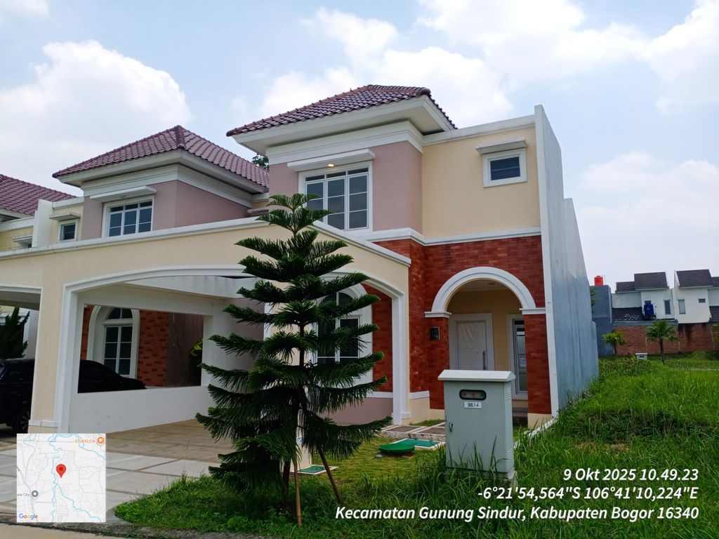 foto tampak rumah tipe NS2-0022 perumahan SERPONG NATURA CITY