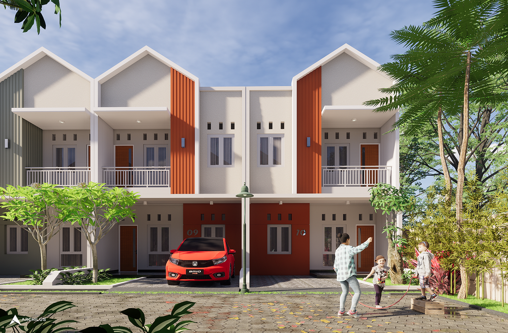 foto denah rumah tipe RUKO perumahan Kembang Rubah Regency 8 Cepu