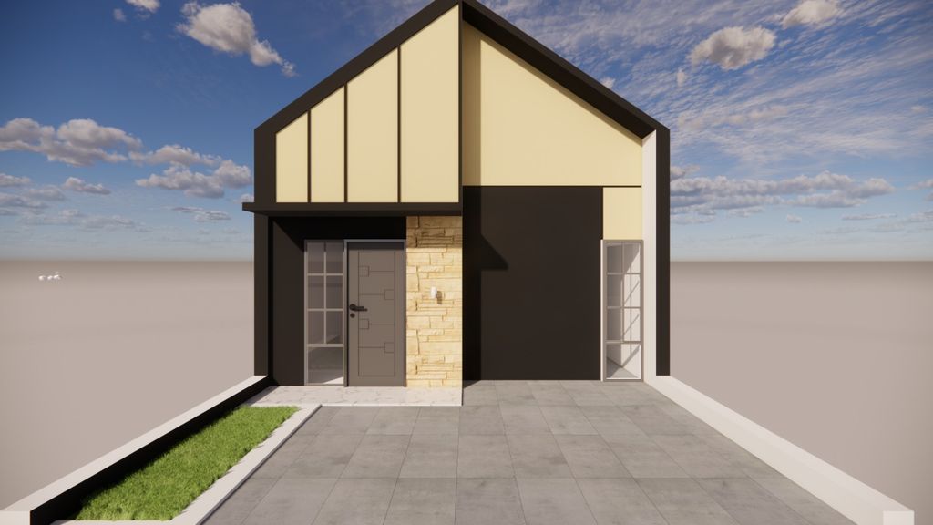 foto tampak rumah tipe NUMERIA perumahan LESTARI GARDEN HILL 4