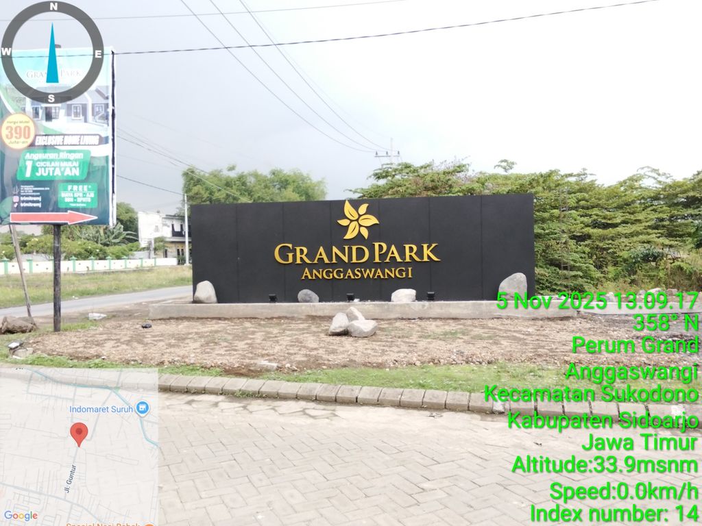foto gerbang perumahan GRAND PARK ANGGASWANGI (GPA)