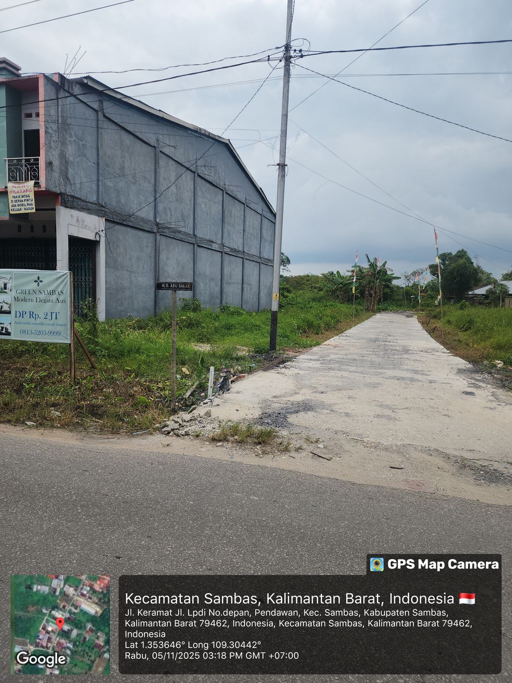 foto gerbang perumahan Green Sambas