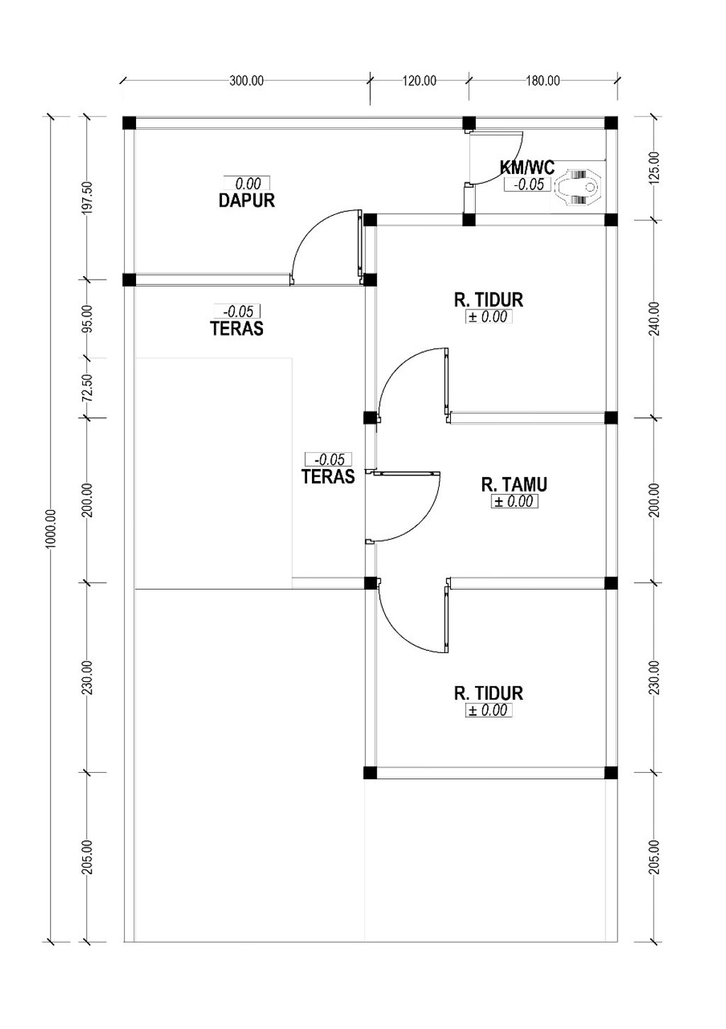foto denah rumah tipe 30 perumahan KERATON HILLS