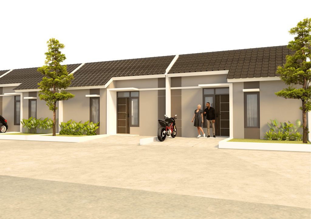 foto tampak rumah tipe 28/60 perumahan GRIYA ARUM SARI 57