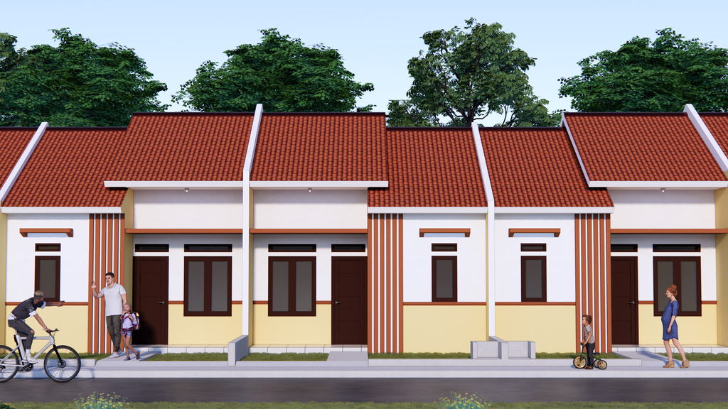 foto tampak rumah tipe 30/60 perumahan BONISARI SARANA INDAH