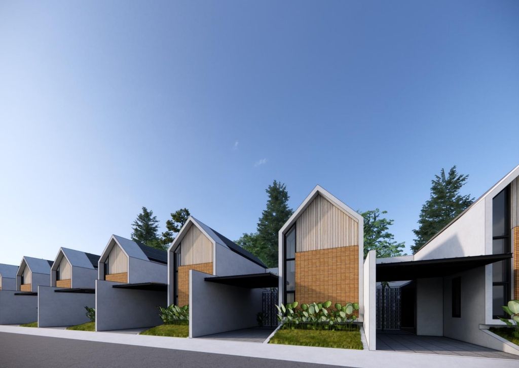 foto tampak rumah tipe 30 perumahan KERATON HILLS