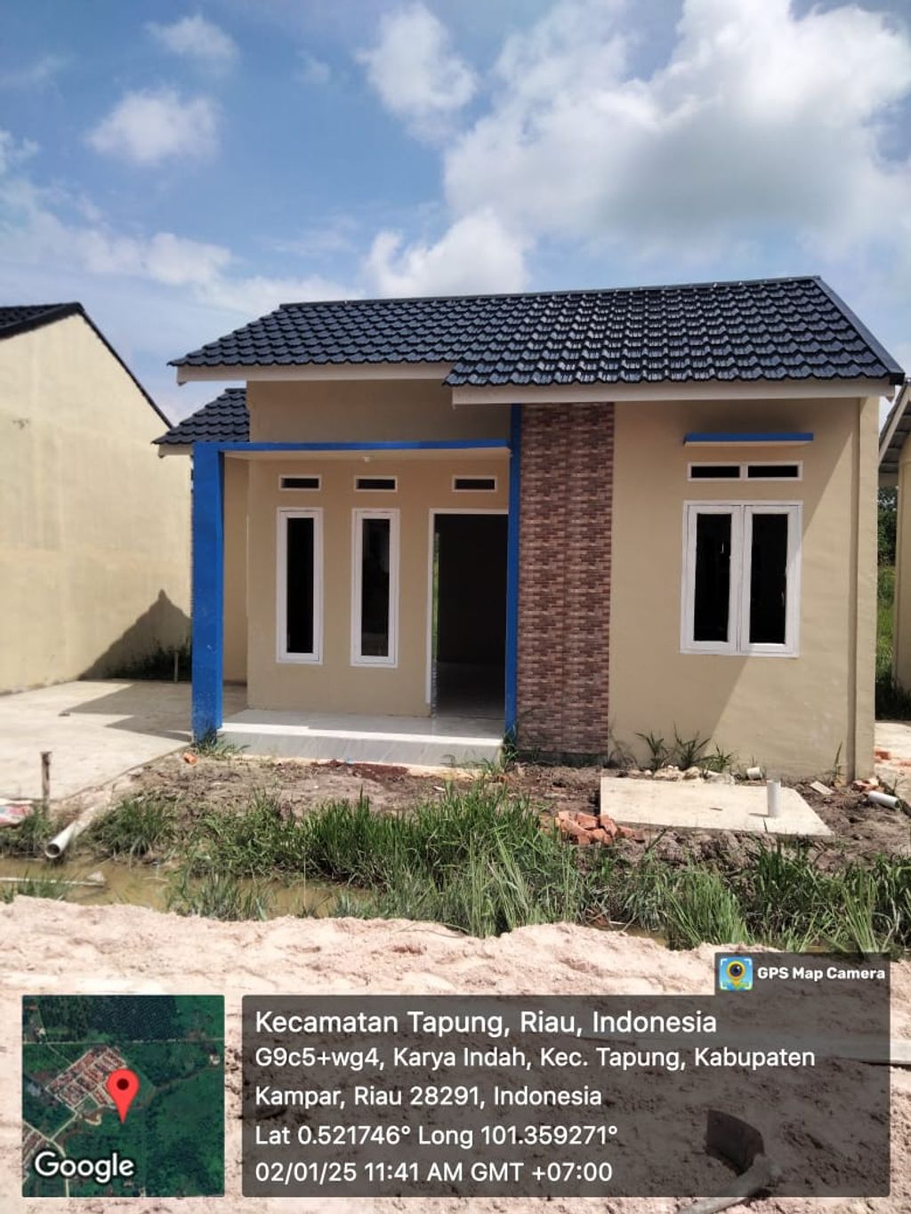 foto tampak rumah tipe 36 perumahan PESONA SHANNON TAHAP3