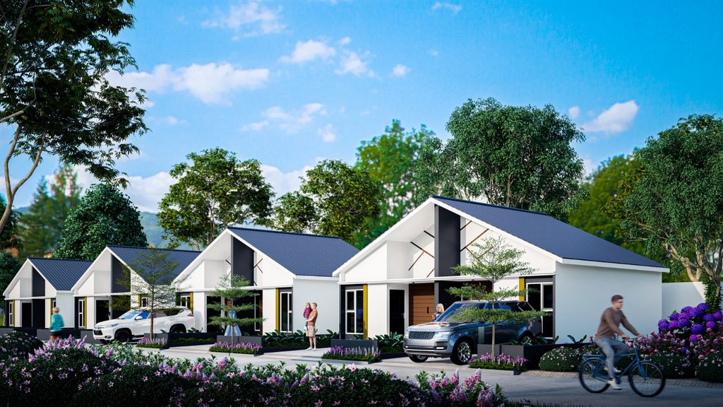 foto tampak rumah tipe 40/78 perumahan Surya Nusantara Residence 4