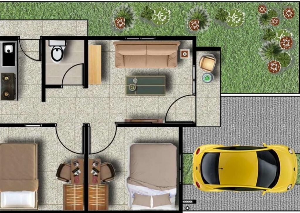 foto denah rumah tipe 40/78 perumahan Surya Nusantara Residence 4