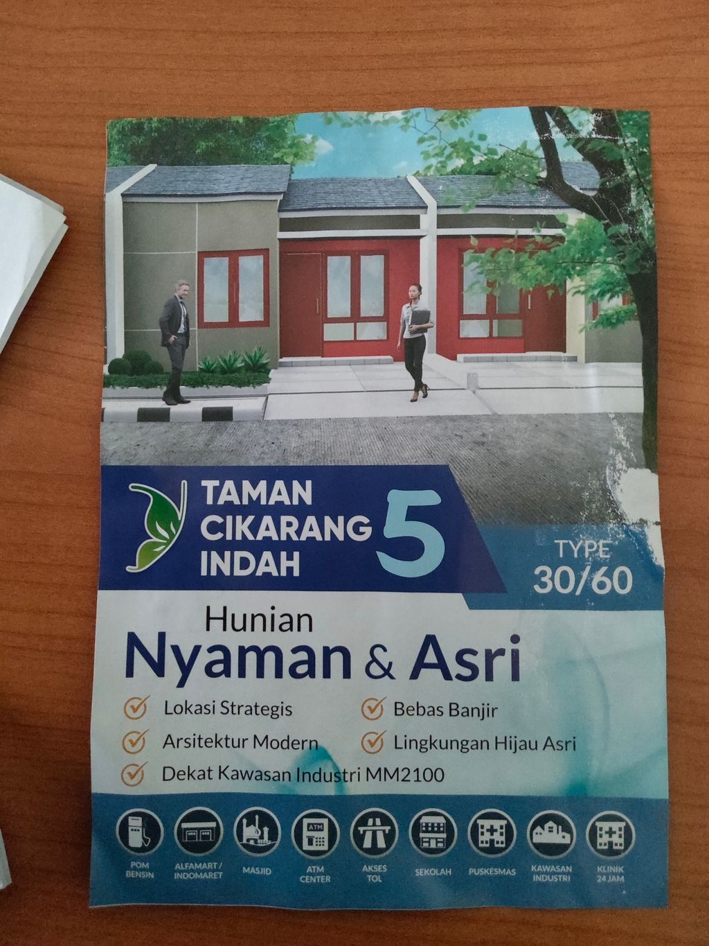 foto tampak rumah tipe 30/60 perumahan PERUMAHAN TAMAN CIKARANG INDAH 5 (PENGEMBANGAN TAHAP KE 6)