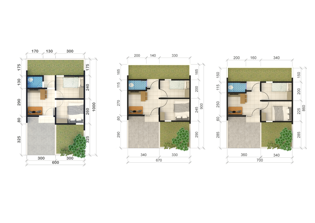 foto denah rumah tipe 28/60 perumahan GRIYA ARUM SARI 57